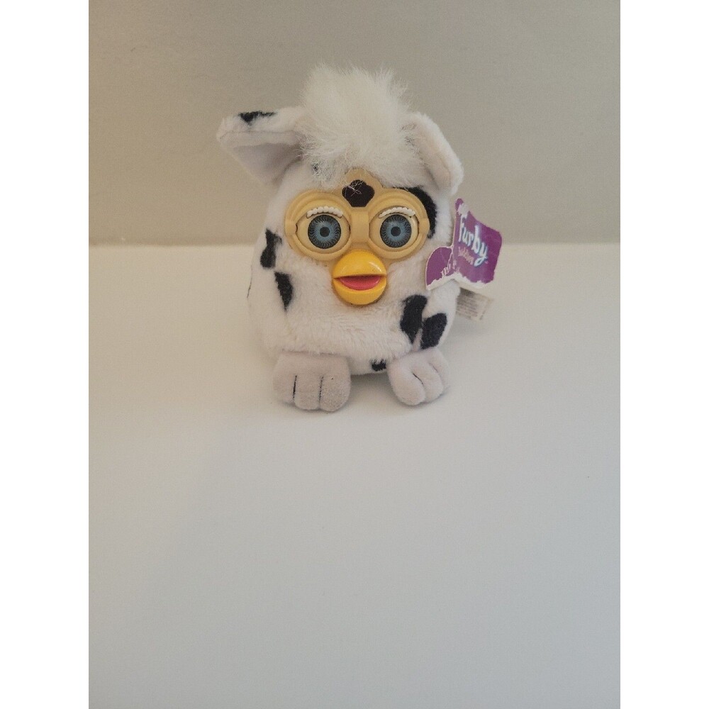 Tiger Furby Plush - White with Black Spots